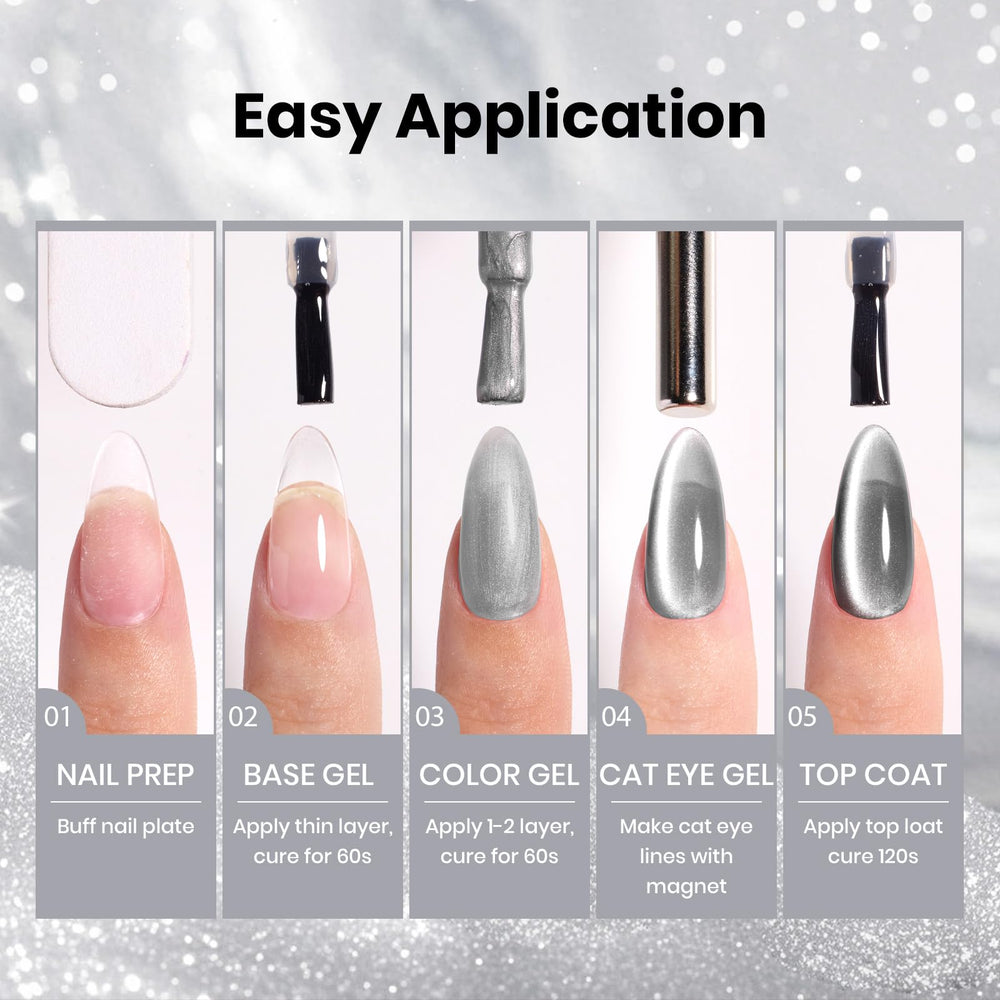 Beetles Silver Cat Eye Gel Polish care tips and usage instructions for safe use.