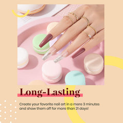 Beetles smooth-pigment gel polish delivers rich, even color in one to two coats.