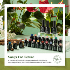 Beetles Songs for Nature 20-color palette for fresh, seasonal manicures.