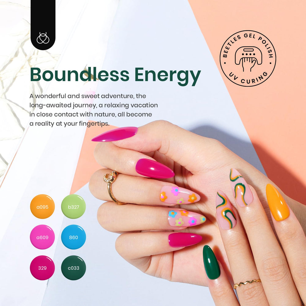 Beetles Spring Gel Polish electric blue shade for bold nails