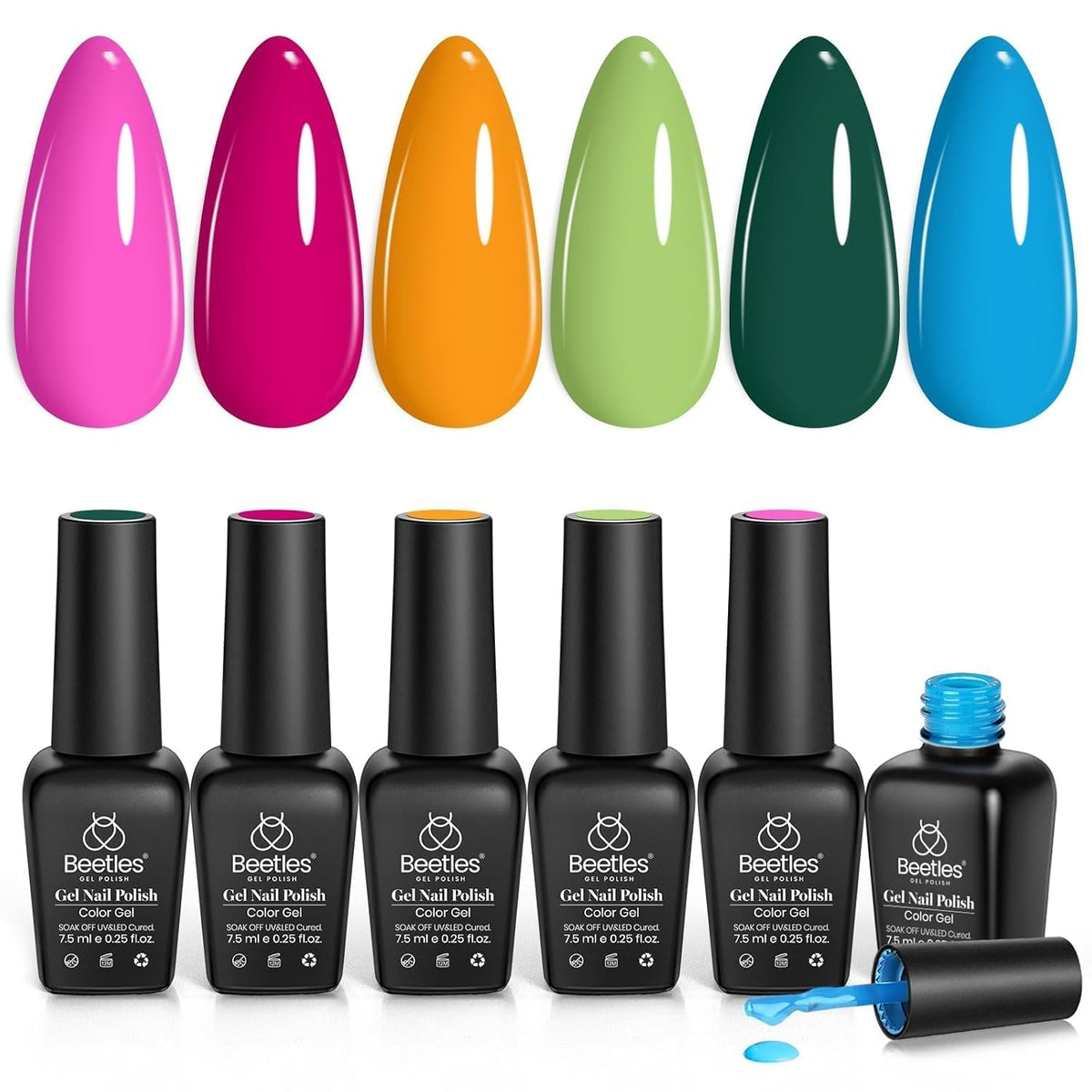 Beetles Spring Gel Polish hot pink shade for vibrant daily nails