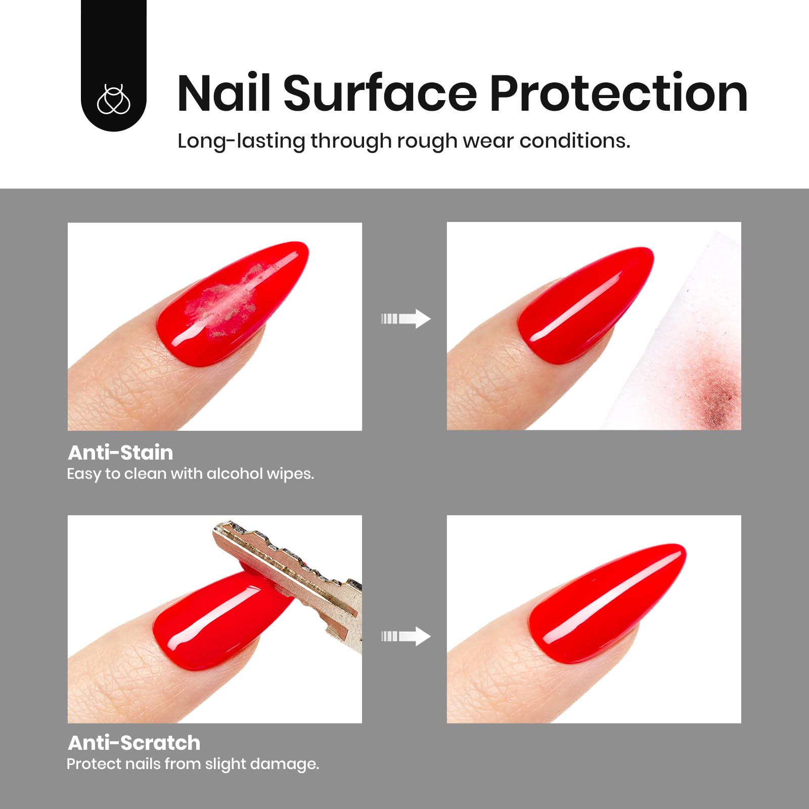 Beetles strengthens weak nails while delivering glossy protection during everyday use.