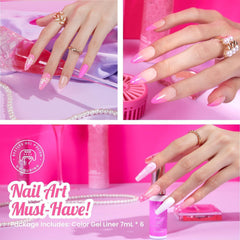 Beetles summer neon pastel nails on hands