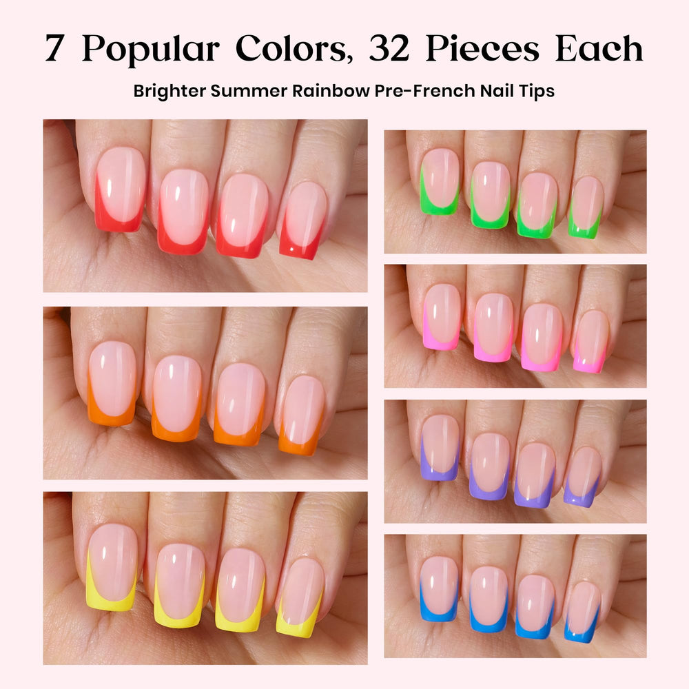 Beetles French tip press on nails featuring classic design for easy at-home manicure
