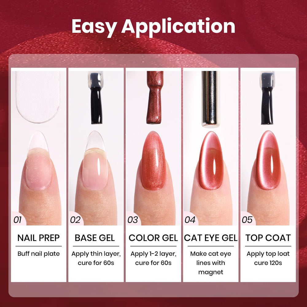 Beetles swatch card showing long-lasting shine and color payoff