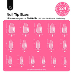 Beetles Gel Polish Tipex 224 pre-shaped tips for reliable shaping