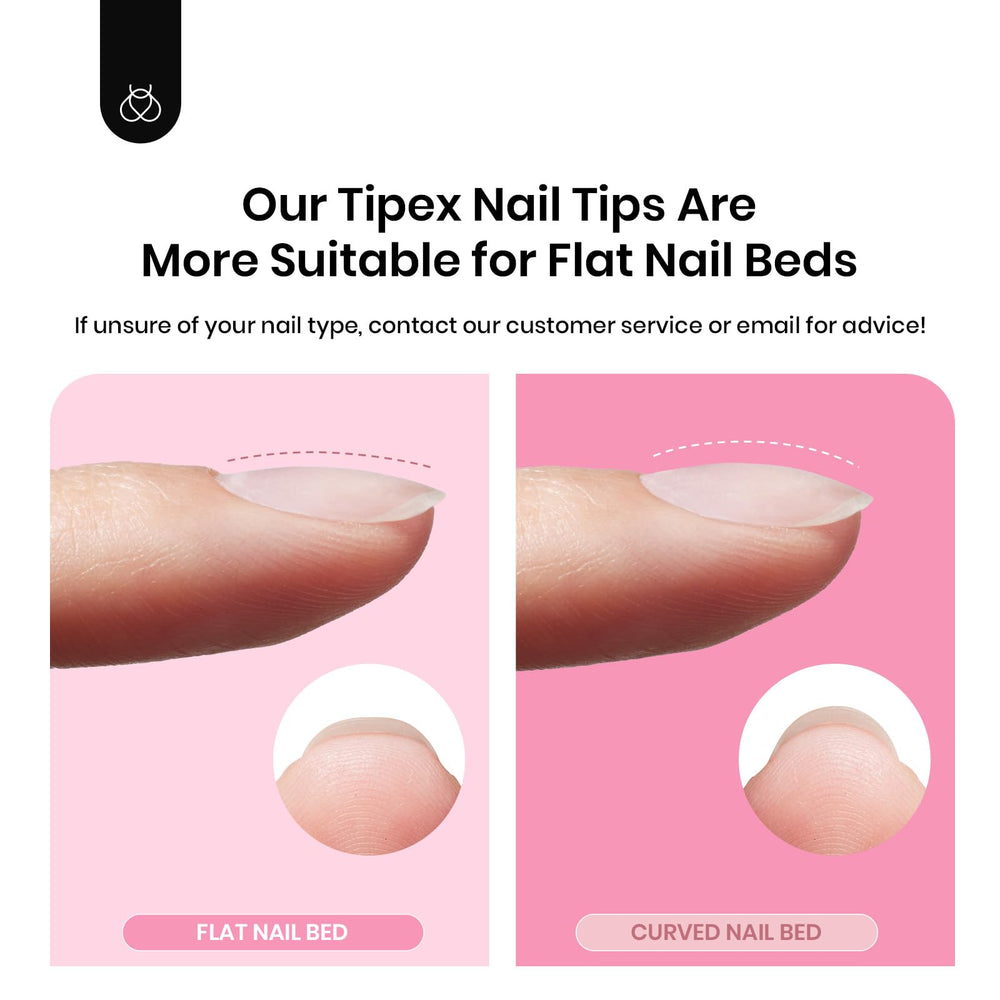 Beetles Tipex tips kit texture aids adhesion and application.