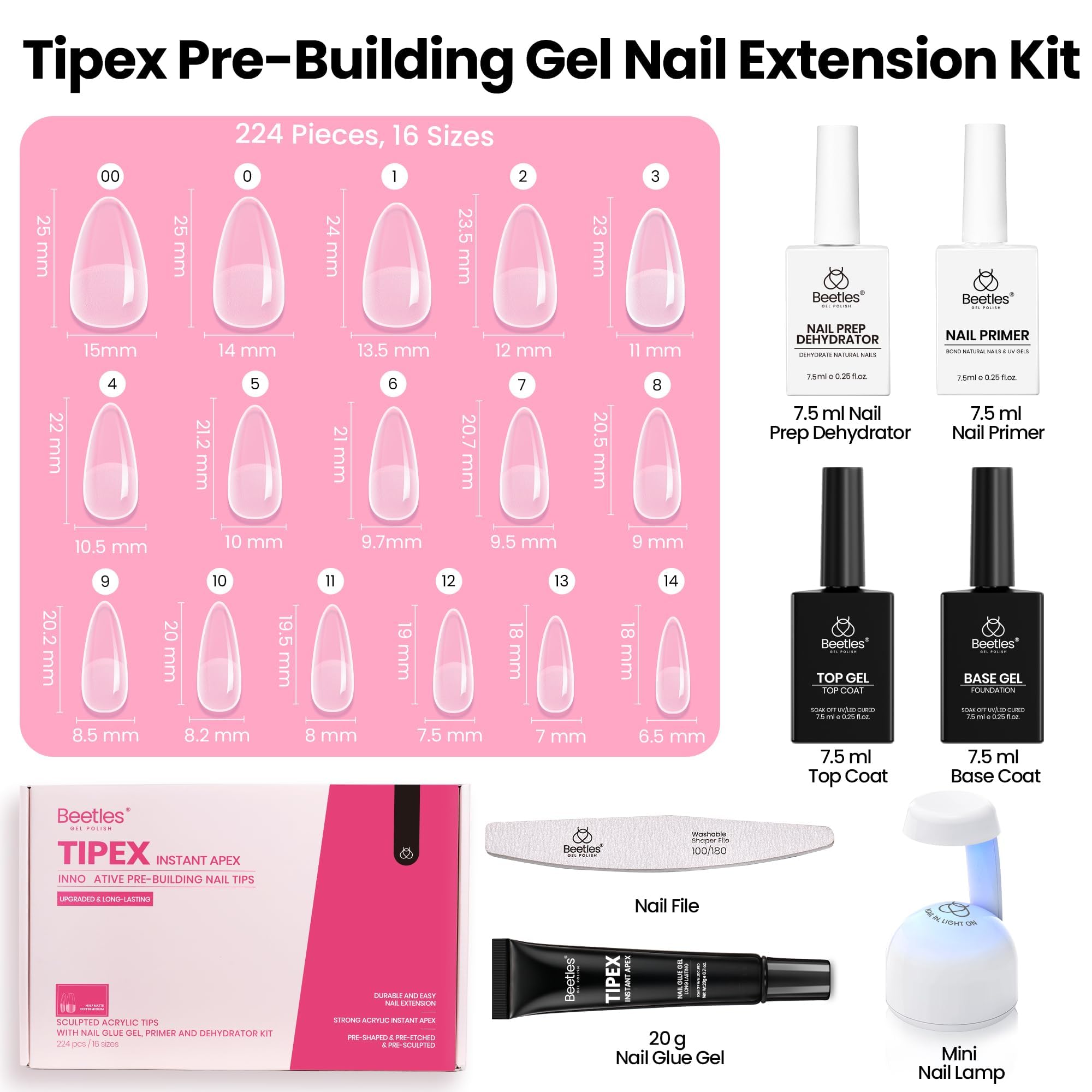 Beetles Tipex Dehydrator Primer Base Top Coat set for lasting bond and shine
