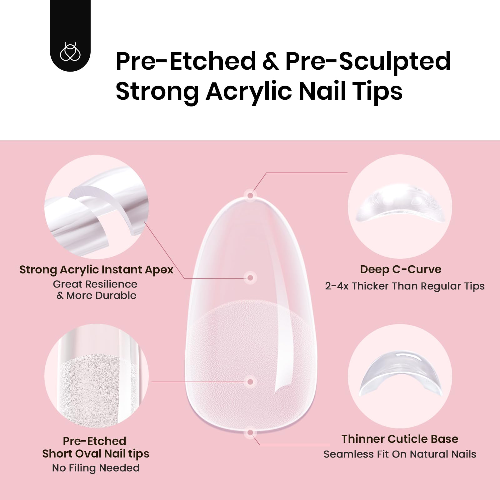 Beetles Tipex full-cover extensions for clean, reliable press-on nails.