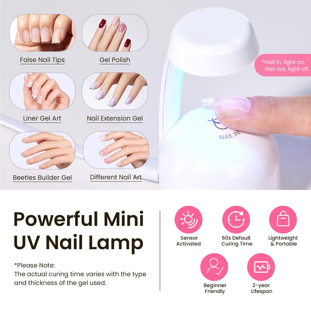 Beetles Tipex mini UV lamp sensor-activated for quick curing
