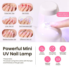 Beetles Gel Polish Tipex tips with half-matte texture for better adhesion