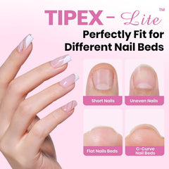 Beetles Tipex Lite apex tips laid out by size for precise, effortless fit.