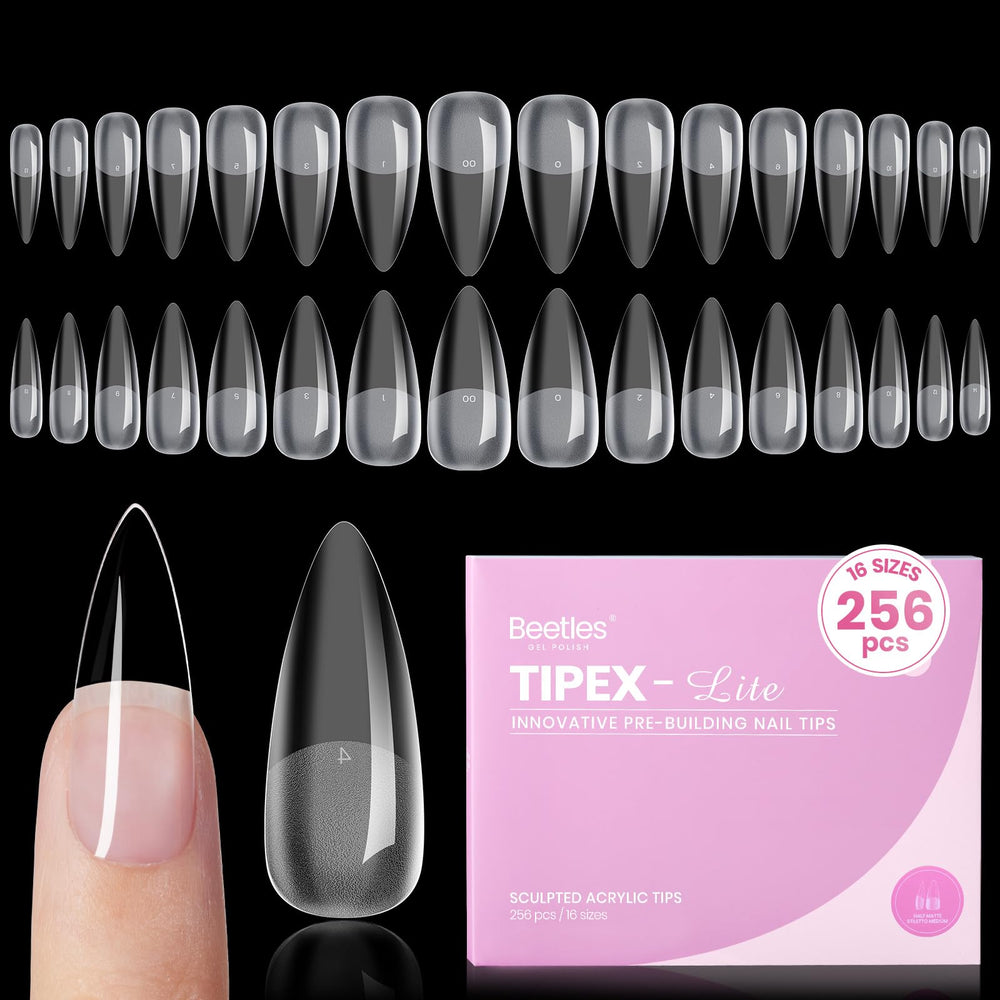 Beetles Tipex Lite apex tips for natural-looking press-ons