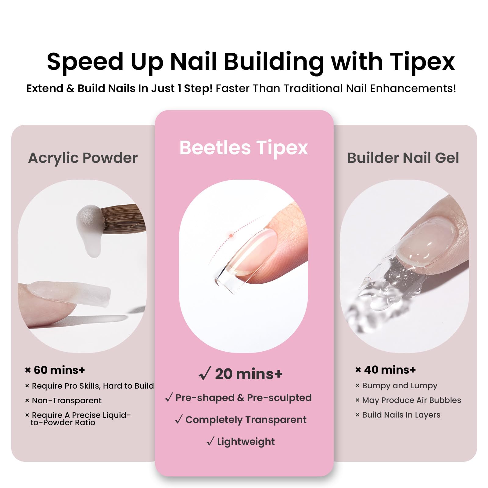 Beetles Tipex Lite salon-strength feel at home with lighter weight and comfort.