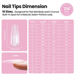 Beetles Tipex Lite coffin long tips showcase sculpted silhouette for modern nails