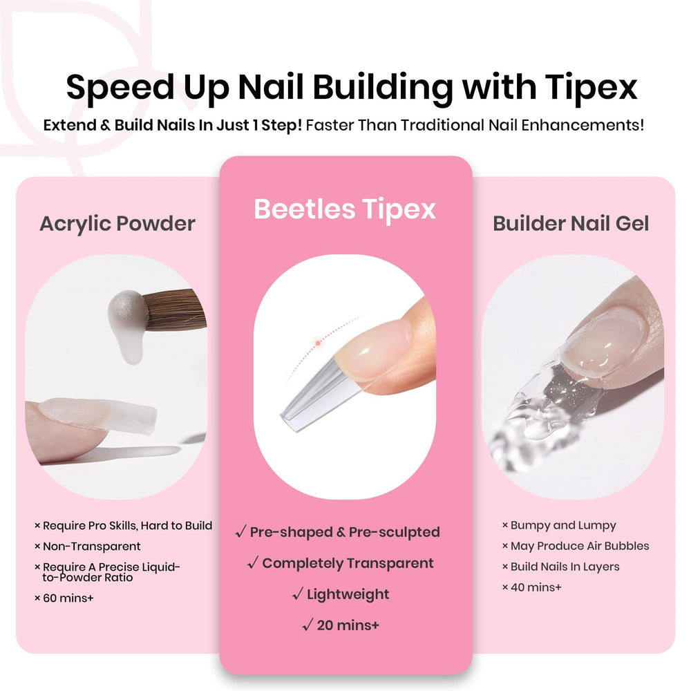 Beetles Tipex mini UV lamp speeds curing for home sessions.
