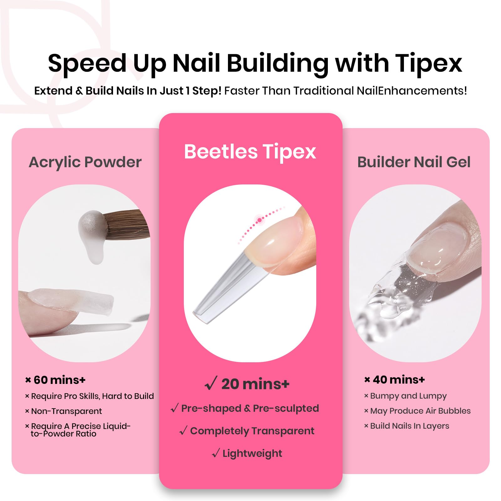 Beetles Tipex nail file with fine grit for precise shaping