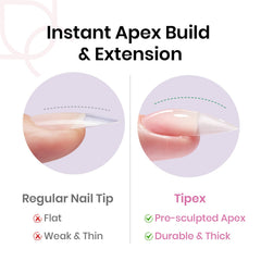 Beetles Tipex pre-etched apex nail tip for faster workflow.