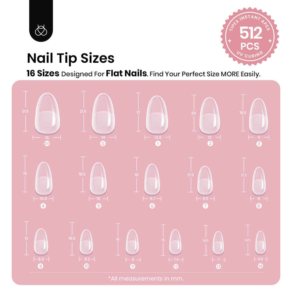 Beetles Tipex pre-etched base tips speed up application and consistency.
