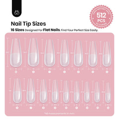 Beetles Tipex pre-built apex tips designed for flat nails and quick application