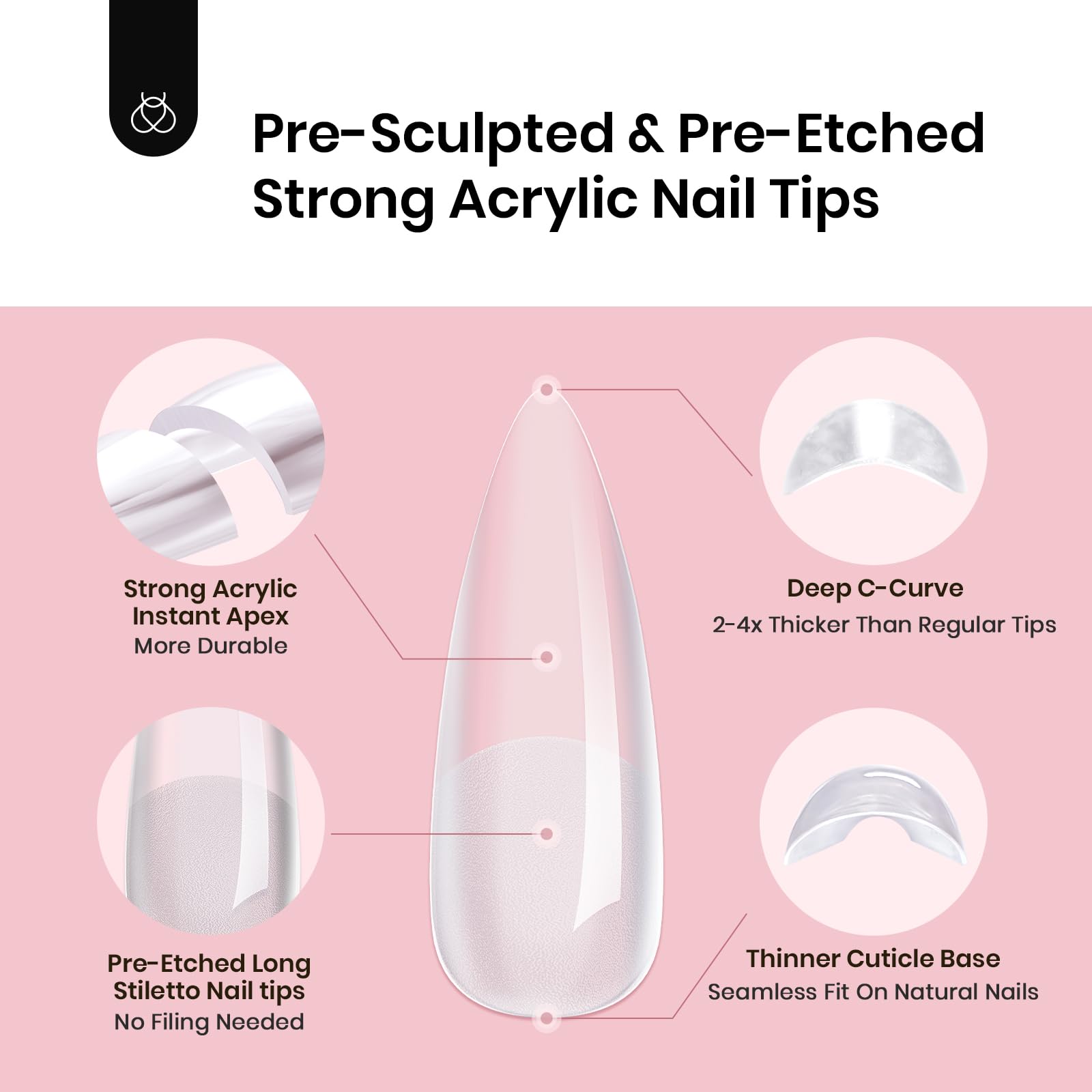 Beetles Tipex prebuilt apex nails save time while durable results.