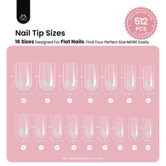 Beetles Tipex nail tips enable quick application with built-in apex and pre-filed base