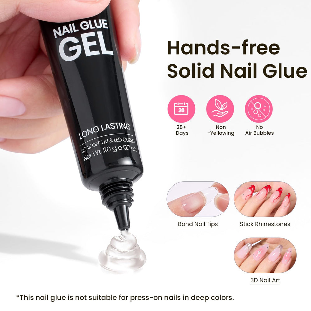 Beetles Gel Polish Tipex solid nail glue squeeze for secure bonding