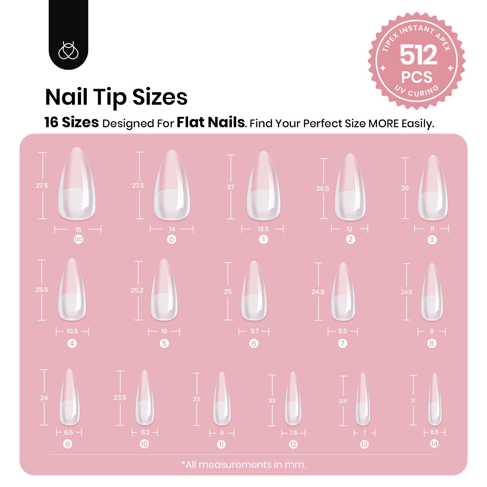 Beetles Tipex thicker tip design adds strength and durability