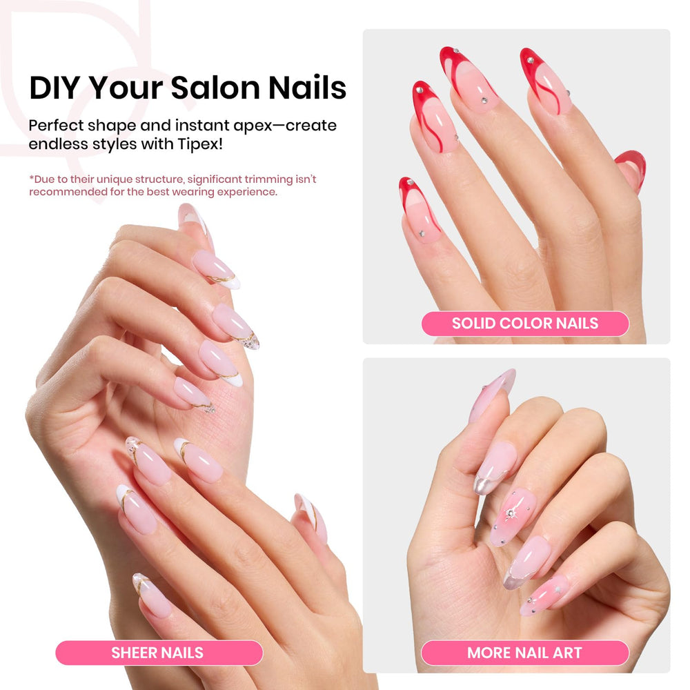 Beetles Gel Polish Tipex 224 tips in 16 sizes for precise fit