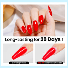 Beetles Flexible Top Coat protects nails against nicks and chips.
