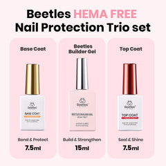 Beetles Top Coat Gel seals in shine for a smooth, glossy finish.