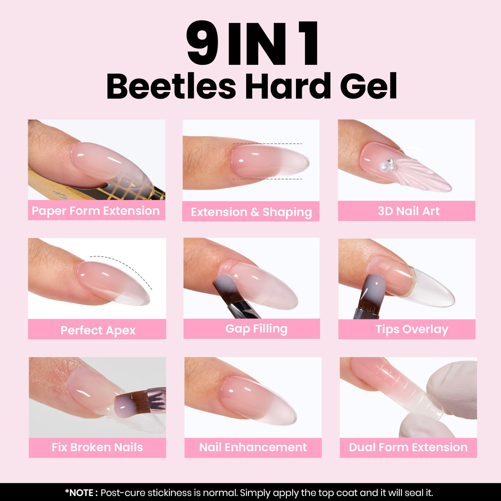 Beetles top coat delivers mirror shine and durability.
