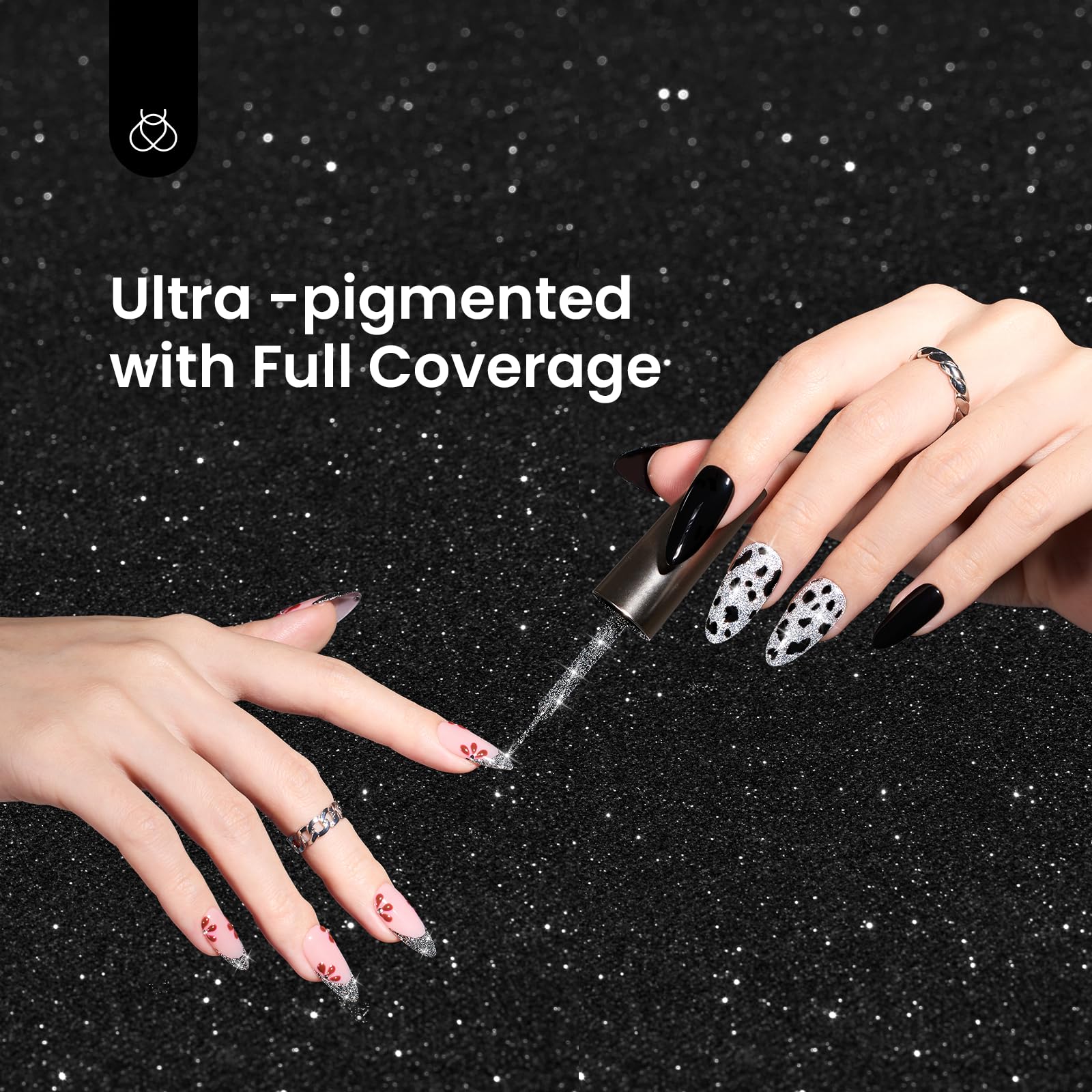 Beetles toxin-free glitter gel polish with low odor for comfortable use