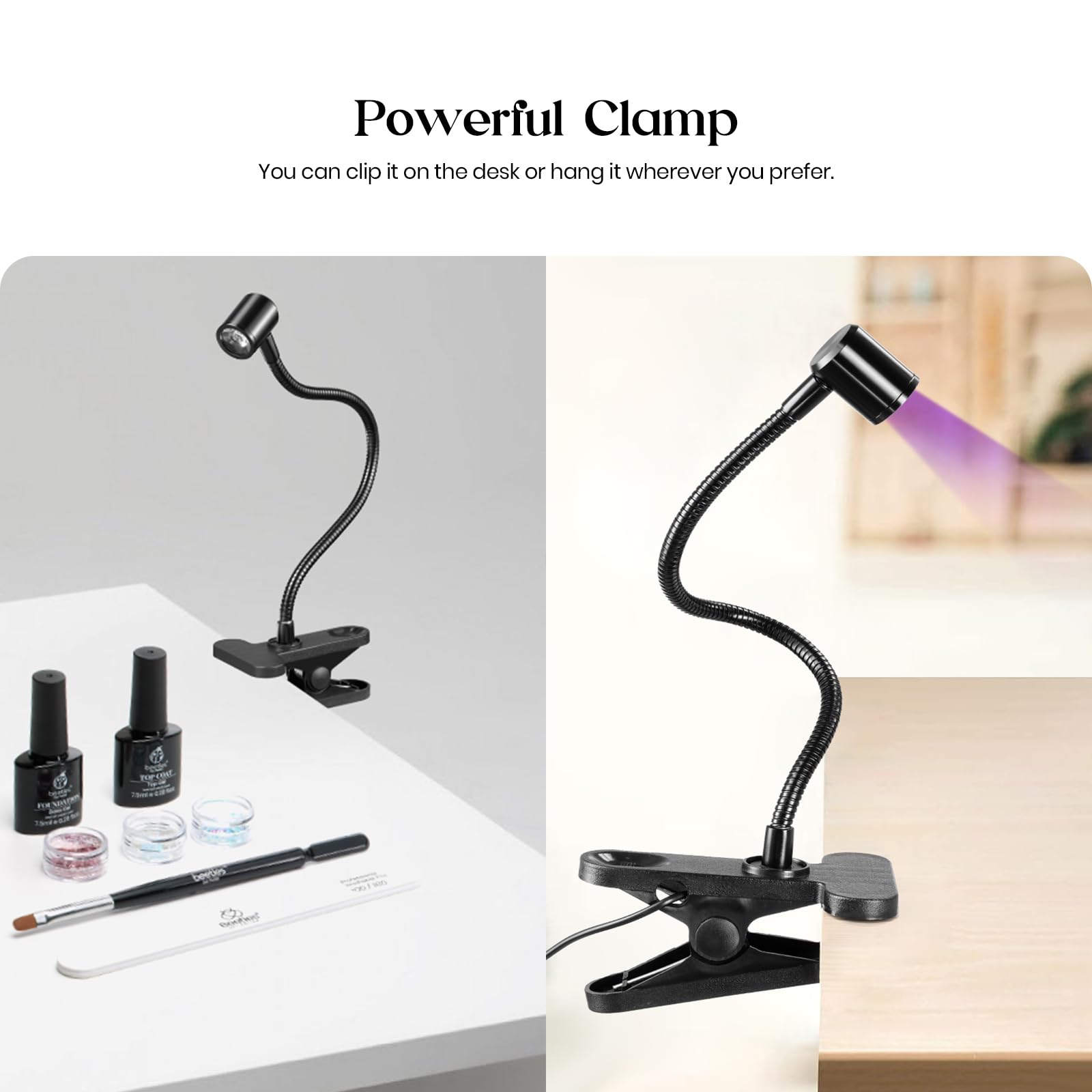 Beetles USB-powered nail lamp offers cordless convenience.