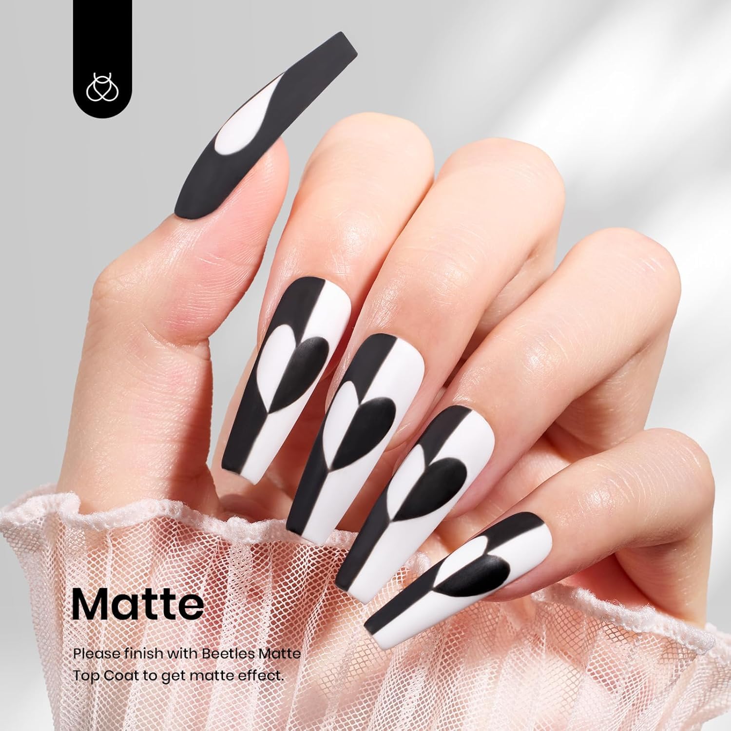 Beetles White Gel Polish: cure under UV LED lamp for durable results.