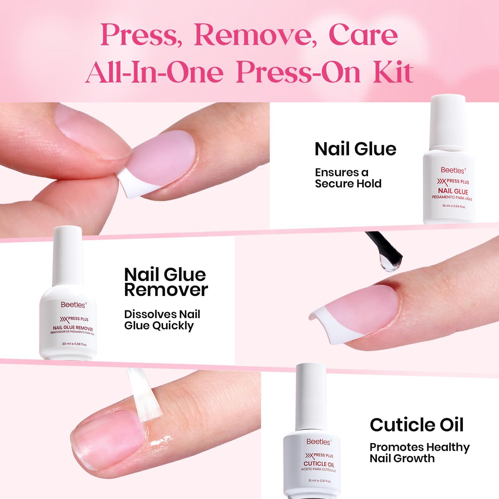 Beetles Valentines builder top coat for long-lasting shine and chip resistance