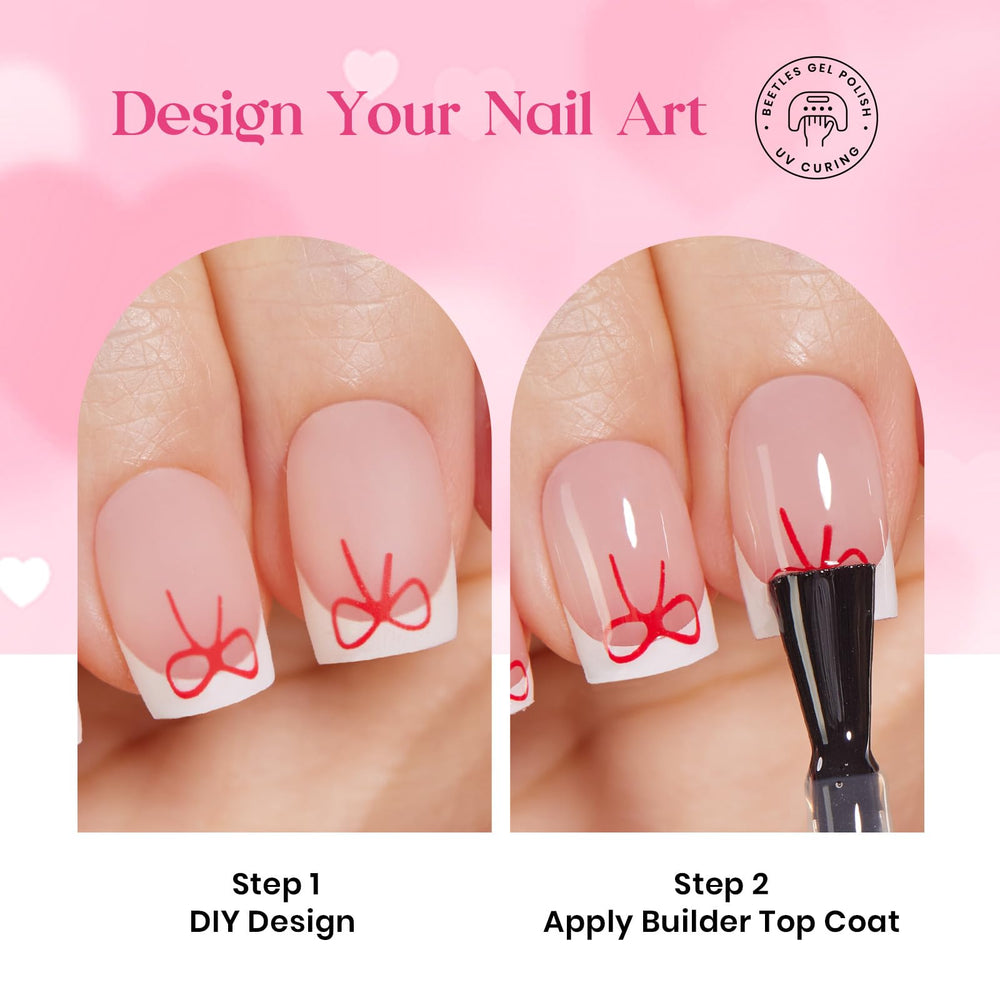 Beetles Valentines DIY nail art ideas for simple customization
