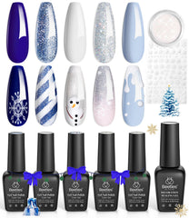 Beetles Valentines gel polish dark blue for a bold, long-lasting winter manicure.