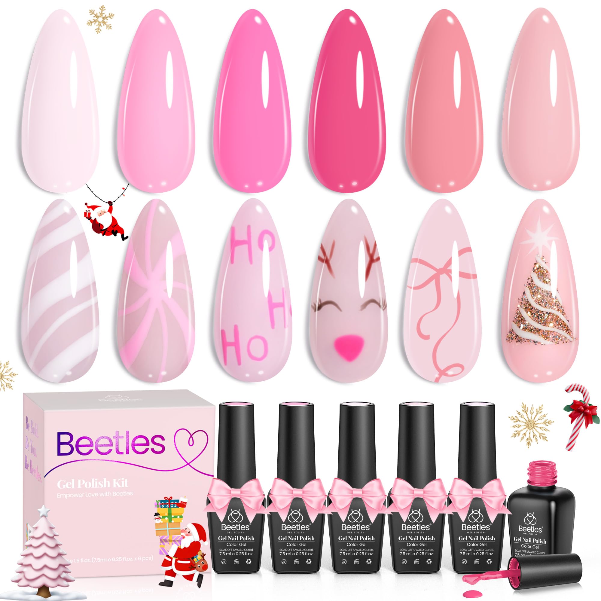 Beetles Valentines Gel Polish Set gift box idea for Valentine’s Day gifting.
