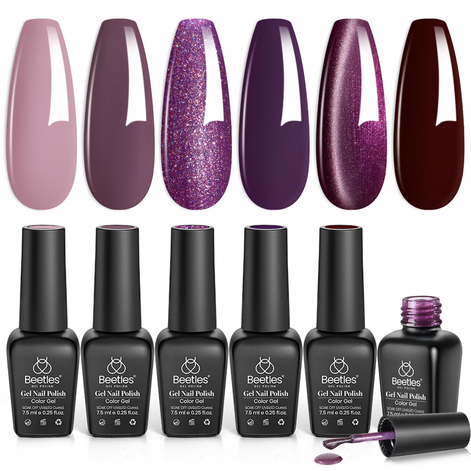 Beetles Valentine gift-ready nail art kit for special occasions