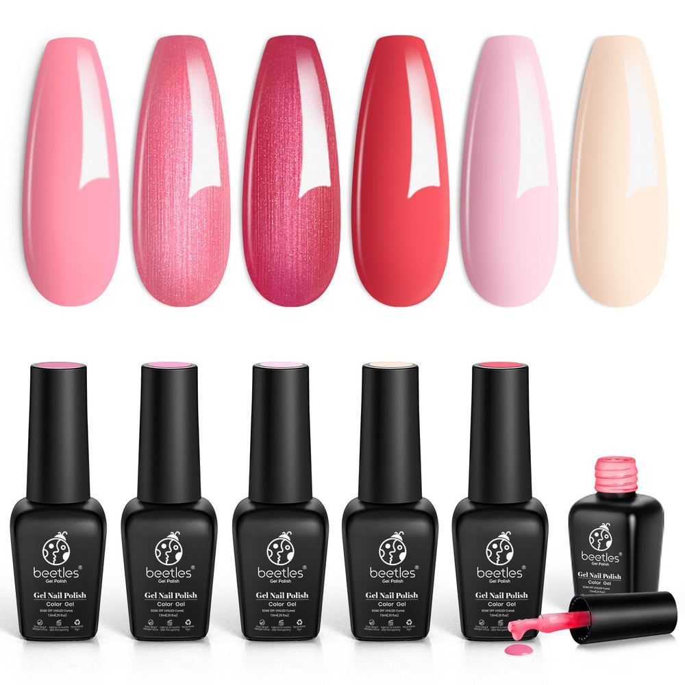 Beetles Valentine gift packaging concept for her nail set.