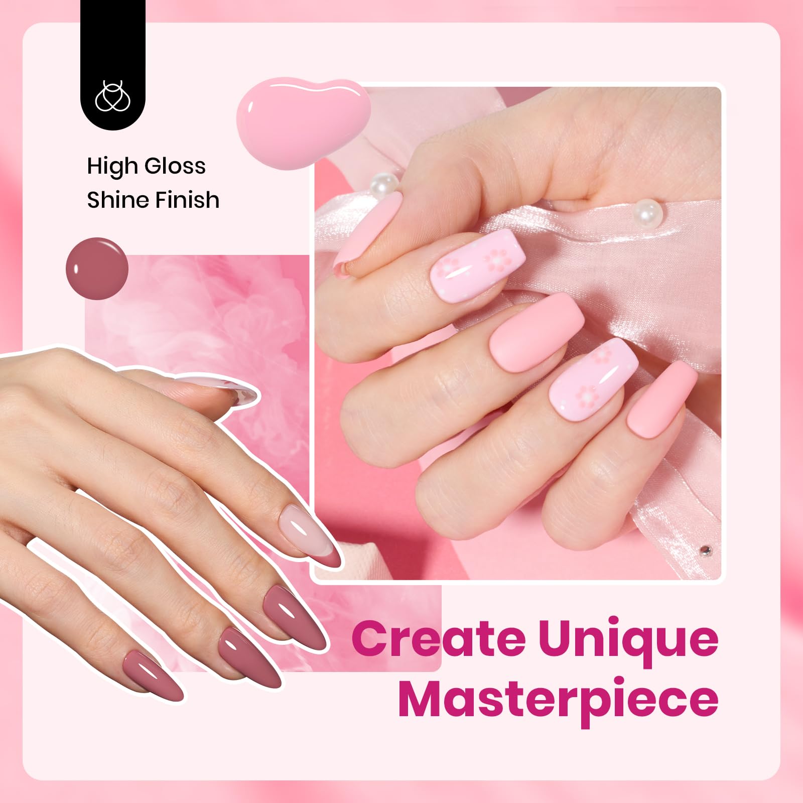 Beetles Valentines LED lamp cures gel quickly for faster manicures.