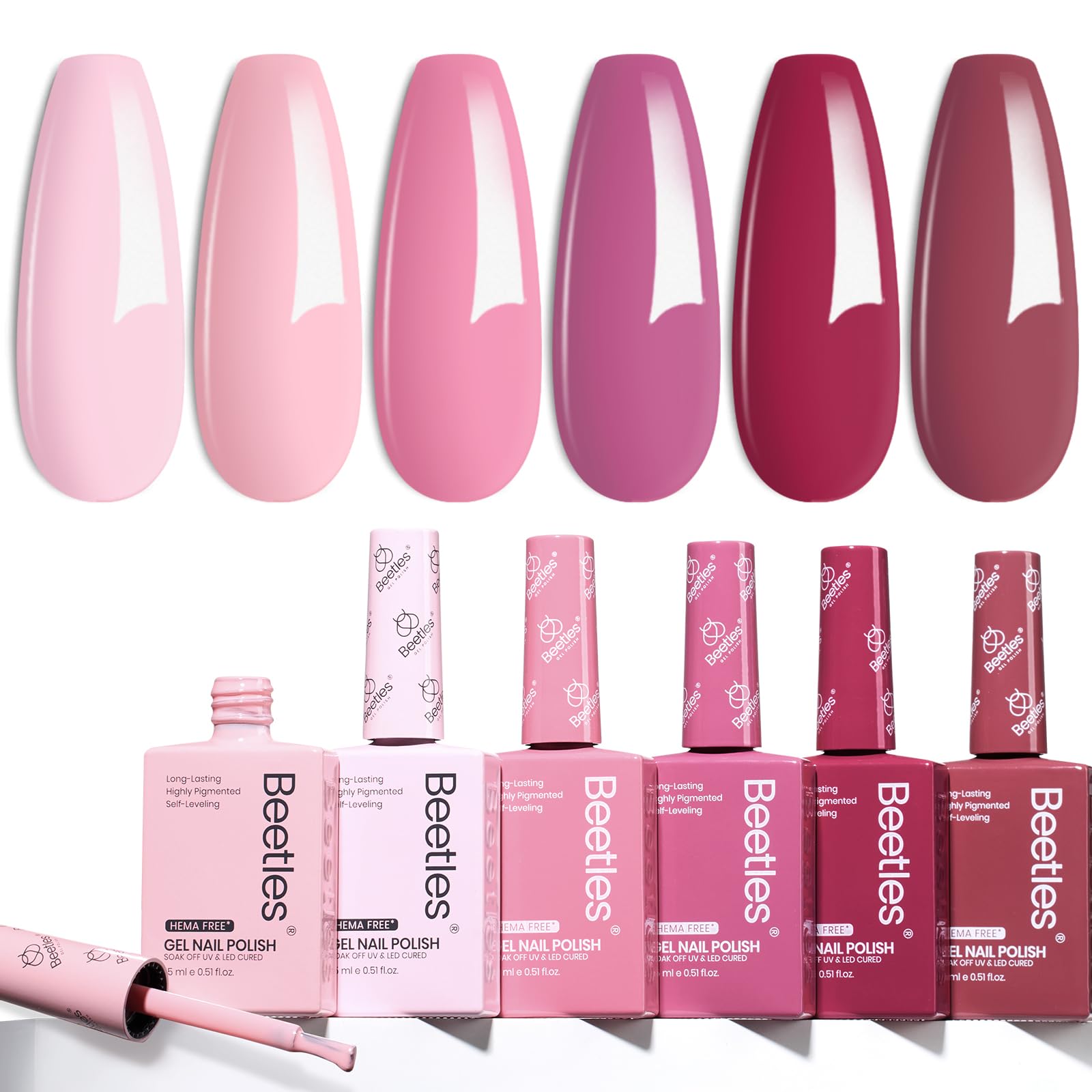 Beetles Valentines nail care kit pairs with primer and finish for best results.