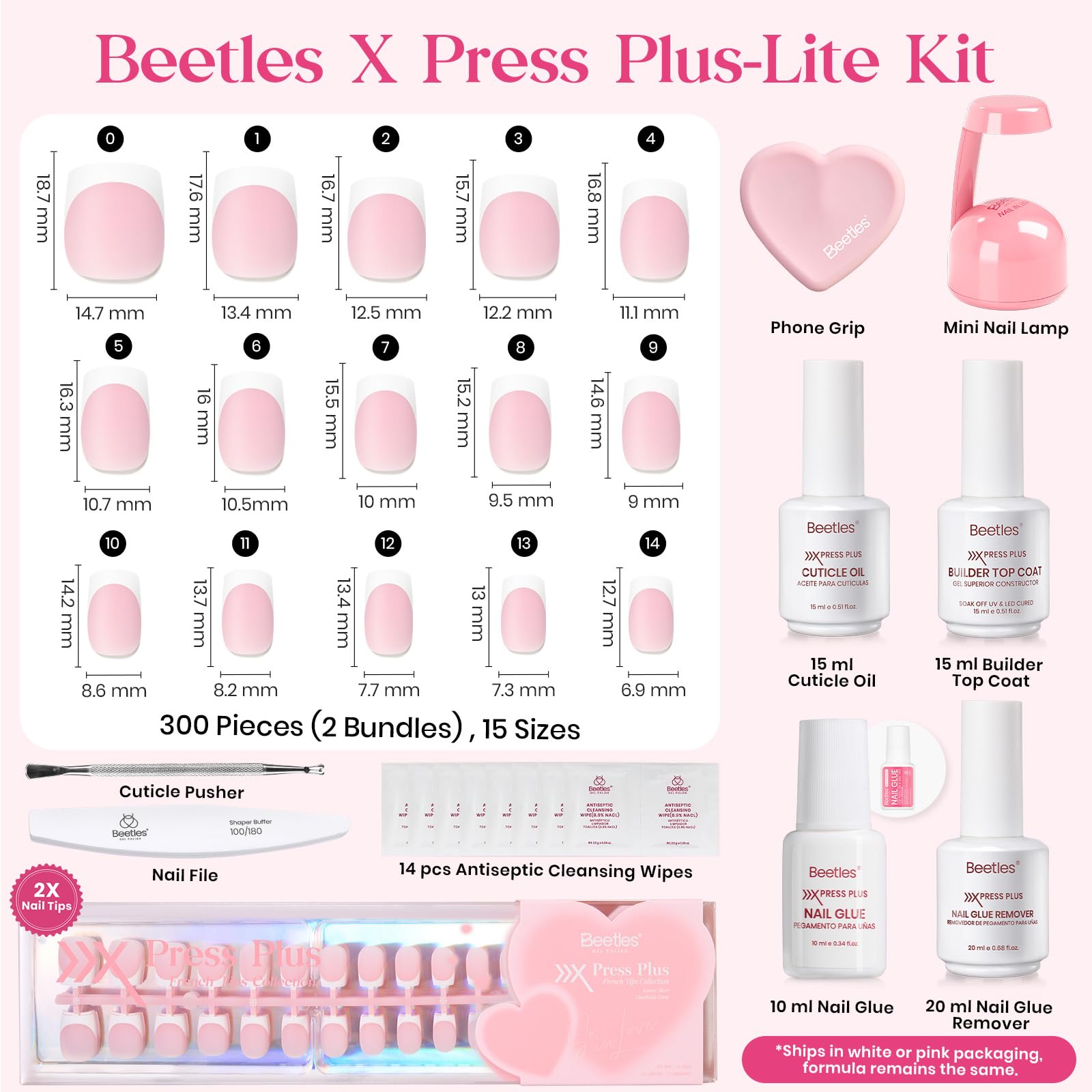 Beetles Valentines nail glue and remover for easy application and removal