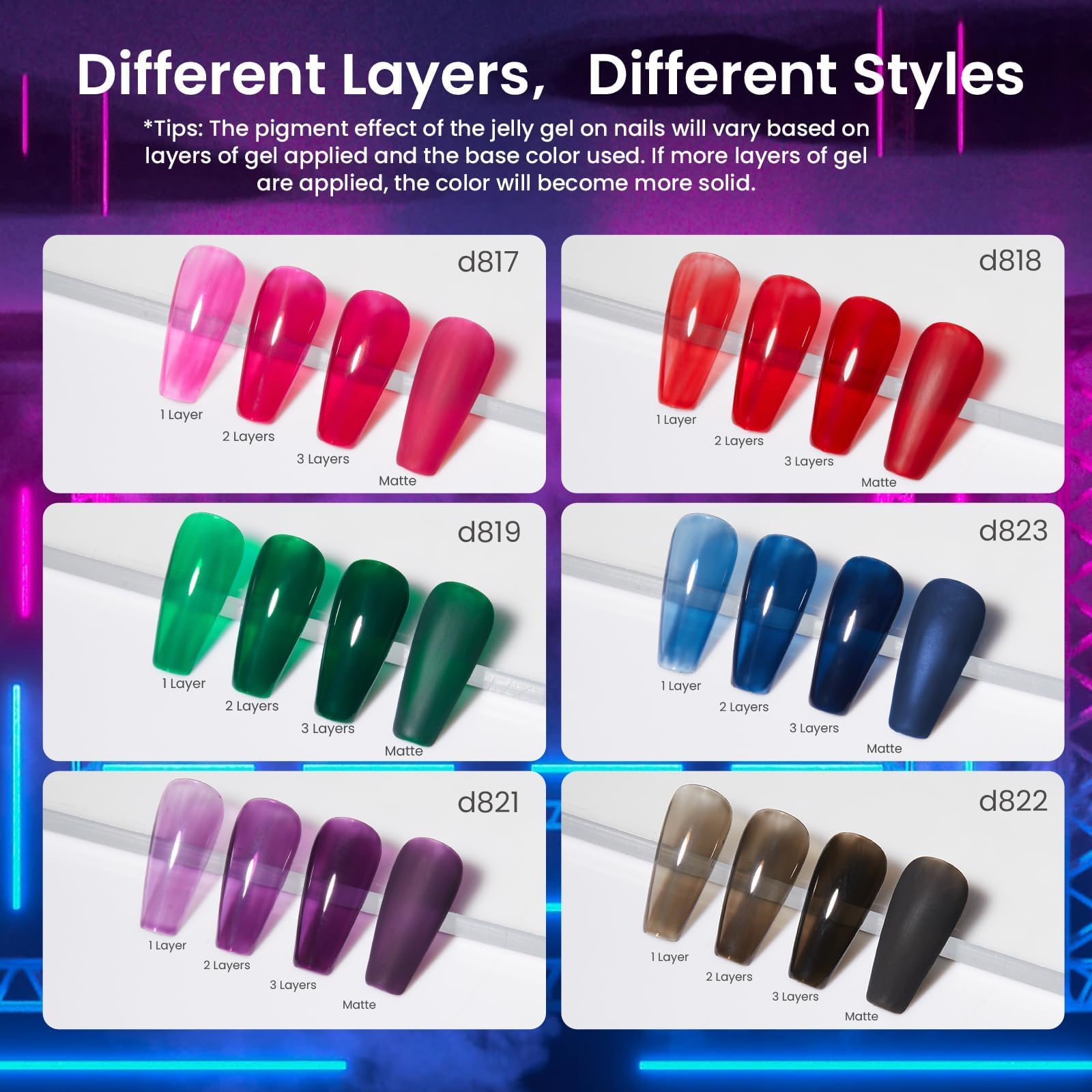 Beetles Vivid Noel jelly pink: soft translucent glow for casual chic nails.