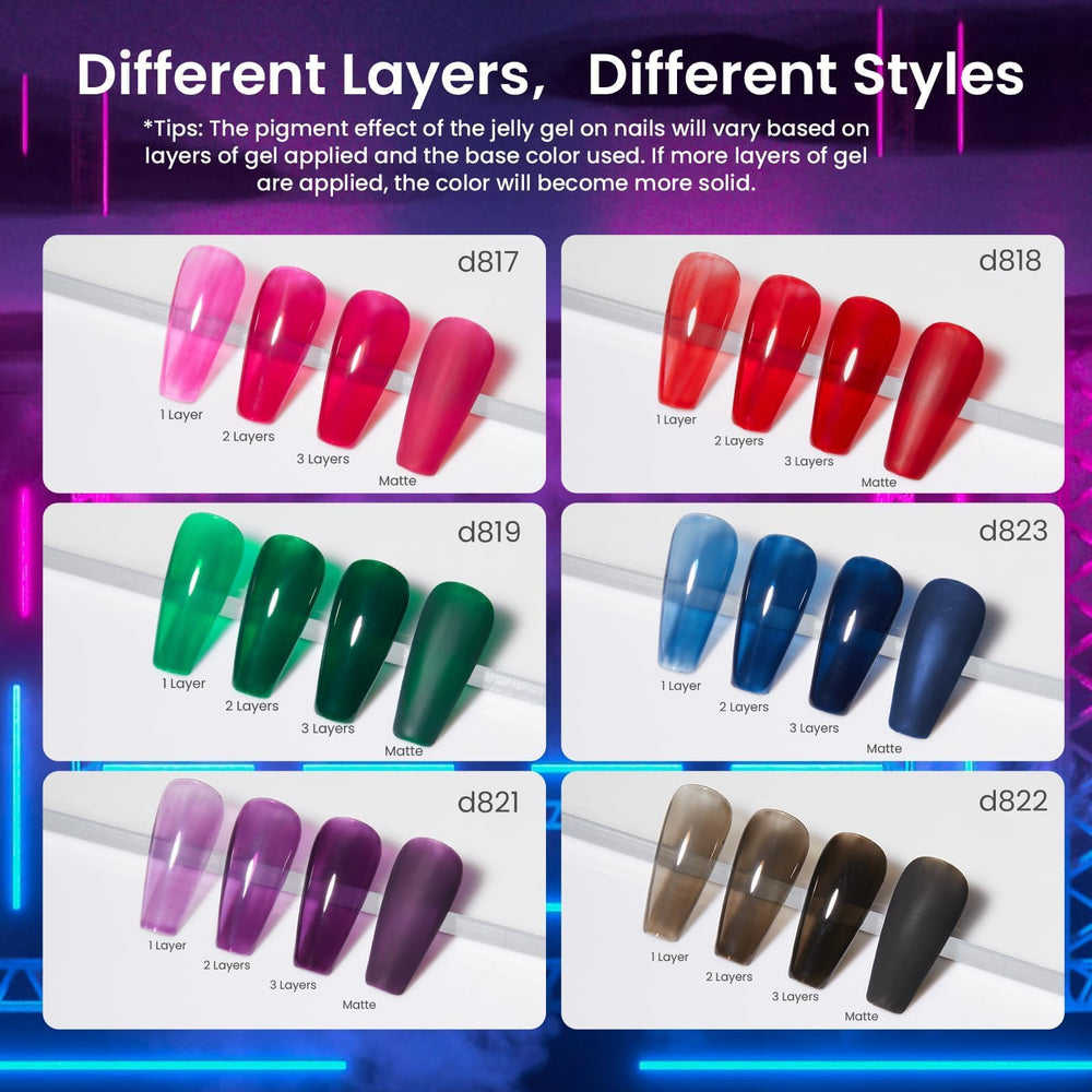 Beetles Vivid Noel jelly pink: soft translucent glow for casual chic nails.