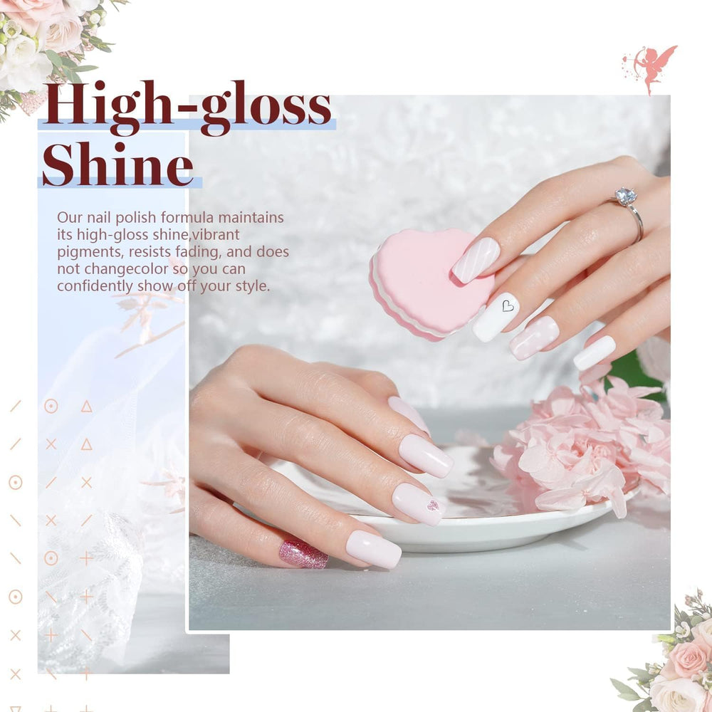 Beetles Wedding bride nails on hand demonstrating an elegant wedding manicure