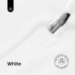 Beetles White Gel Nail Polish swatches highlighting color 219 for French manicure.