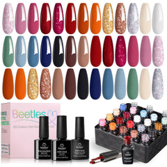 Beetles Winter Gel Nail Polish Kit box showing packaging for quick at-home manicures
