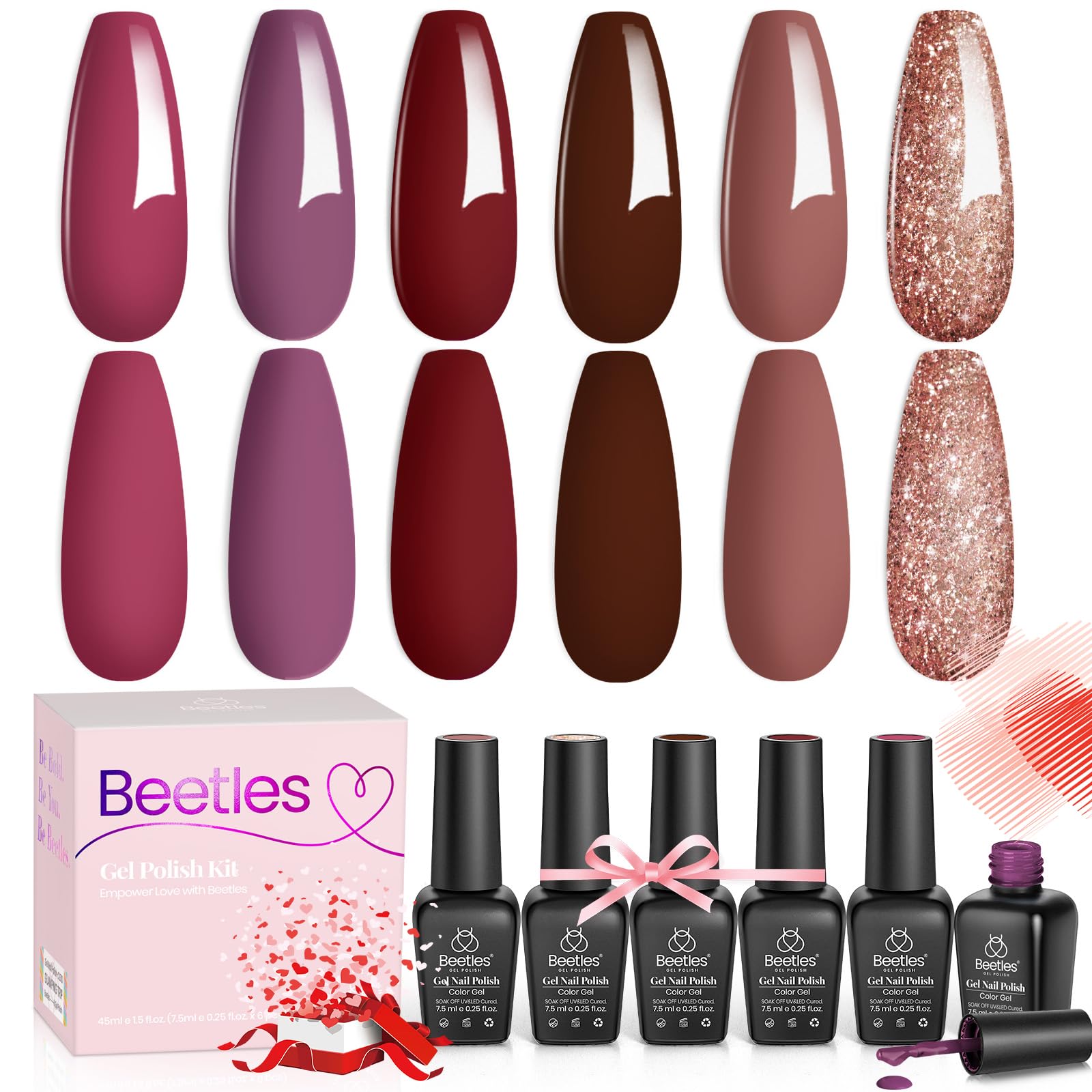 Beetles Winter Glitter shade offers festive nail design possibilities.